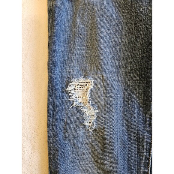 Genetic Denim Jeans Womens Size 27 Blue Denim Skinny The Shane Distressed - Picture 3 of 16